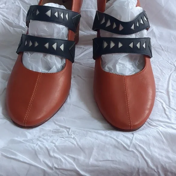 Fluevog Shoes Brown Leather Heels with Black Straps 9.0 - Picture 11 of 11